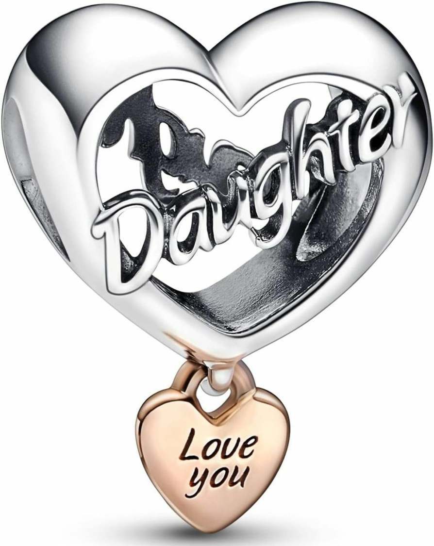 Pandora Pandora Love You Daughter Heart Charm Bracelet Charm Moments Bracelets - Stunning Women'S Jewelry - Gift For Women In Your Life - Made Rose & Sterling Silver Best