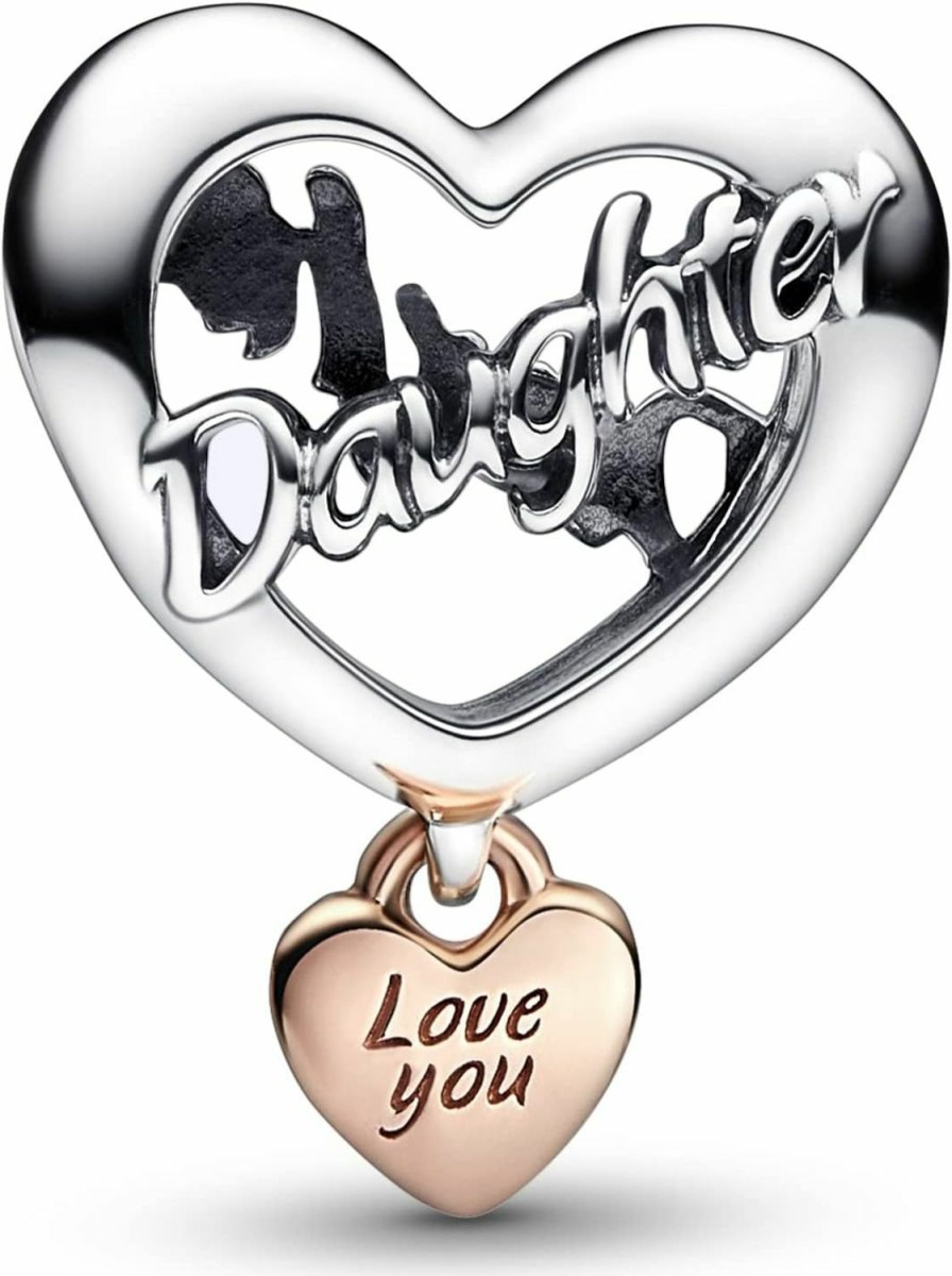 Pandora Pandora Love You Daughter Heart Charm Bracelet Charm Moments Bracelets - Stunning Women'S Jewelry - Gift For Women In Your Life - Made Rose & Sterling Silver Best