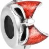 FAEFASH Faefash Spacer Charm Rubber Stopper Spacer Bead 925 Sterling Silver Clip Charm Fit Pandora Style Charm Bracelets Hot