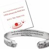 Jojomina Jojomina Memorial Bracelet For Loss Of Loved One Husband Mother Dad Son Daughter Bereavement Sympathy Gift Stainless Steel Inspirational Mantra Cuff Bangle Bracelet Online