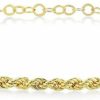 GELIN Gelin 14K Solid Gold Rope Chain Bracelet For Women Wholesale