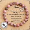 TONY & SANDY Tony & Sandy Mothers Day Gifts For Mom, New Mom, Friends, Sister, Daughter, Granddaughter, Wife, Aunt, Natural Stone Beaded Bracelets For Women Teen Girls Birthday Christmas Easter Presents Hot