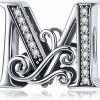 BETTY&SARAH 925 Sterling Silver Letter Charms For Pandora Bracelets Alphabet Initial Beads Jewelry Gift For Women Hot