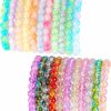 JEWPARK Jewpark 22Pcs 8Mm Crystal Beaded Bracelets For Women Stackable Multicolor Glass Bead Stretch Bracelets Jewelry Set Hot