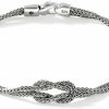 John Hardy John Hardy Love Knot Collection Bracelet, 1.8Mm 925-Sterling Silver Double Chain Bracelet, Designer Wrist Bracelet For Men & Women, Lobster Claw Closure Clearance