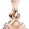 Pandora Pandora Happy Birthday Gift Openable Dangle Charm - Bracelet Charm Me & Moments Bracelets - Stunning Women'S Jewelry - 14K Rose Gold & Enamel - With Gift Box Hot