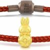 CHOW SANG SANG Chow Sang Sang 999 24K Solid Gold Mini Charm Lucky Rabbit Charm Bracelet For Women 93680C Best