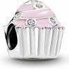 Pandora Pandora Pink Cupcake Charm Bracelet Charm Moments Bracelets - Stunning Women'S Jewelry - Gift For Women - Made With Sterling Silver, Cubic Zirconia & Enamel, With Gift Box New