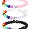 ONESING Onesing 2-12 Pcs Chakra Bracelets For Women Rock 7 Chakras Crystals And Healing Stones Bracelets 8Mm Crystal Bracelets Yoga Beaded Bracelets For Women Men Essential Oil Diffuser Hot