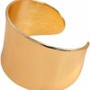 COLORFUL BLING Colorful Bling Punk Twisted Gold Silver Open Wide Cuff Bracelet For Women Irregular Wave Chunky Cuff Bangle Armband Statement Party Jewelry Clearance