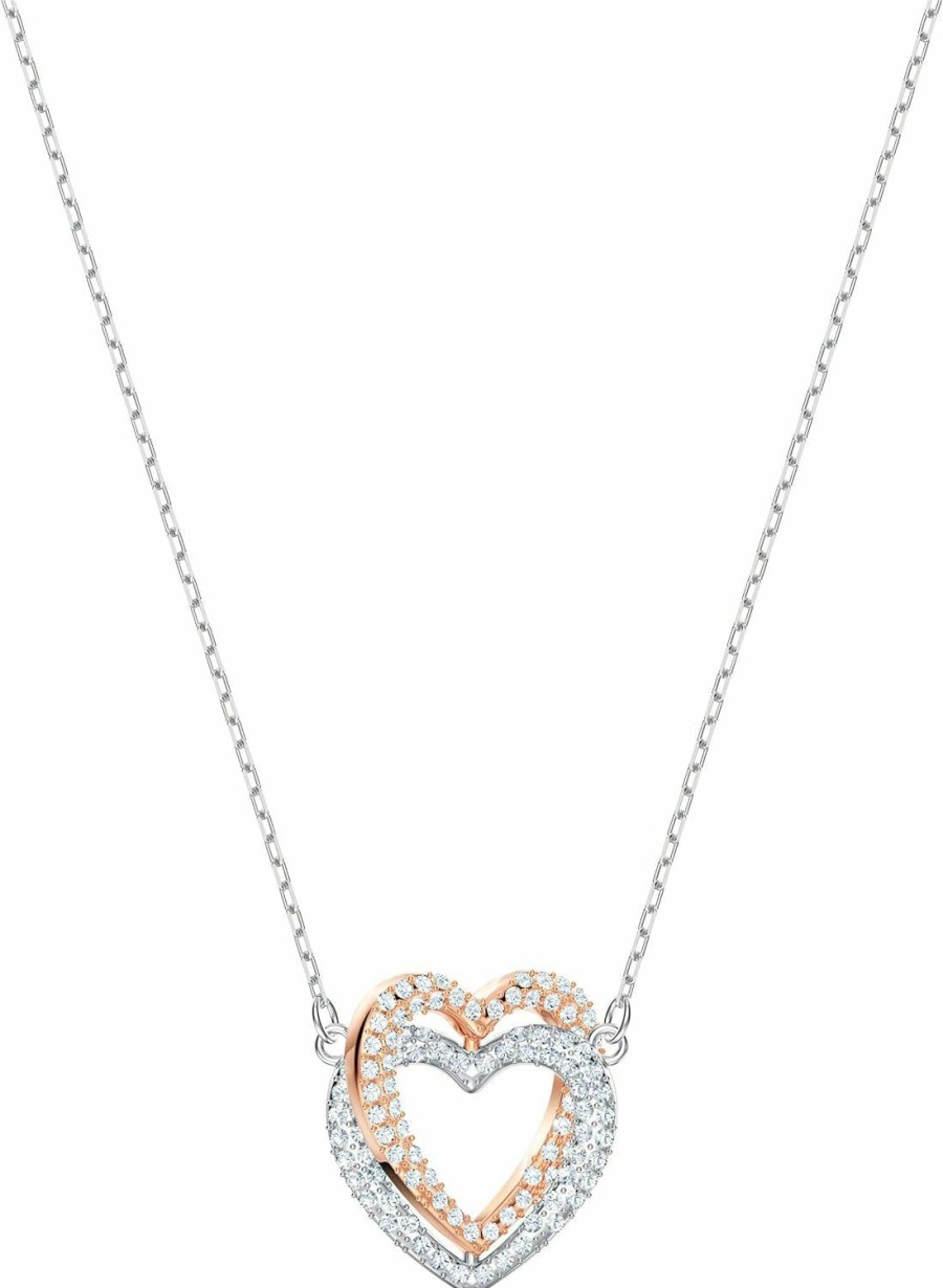 SWAROVSKI Swarovski Infinity Heart Jewelry Collection, Necklaces And Bracelets, Rose Gold & Rhodium Tone Finish, Clear Crystals Online