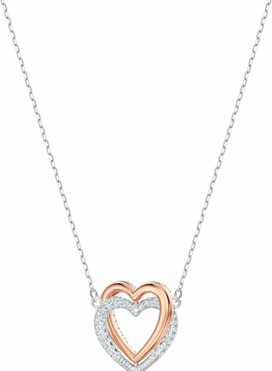 SWAROVSKI Swarovski Infinity Heart Jewelry Collection, Necklaces And Bracelets, Rose Gold & Rhodium Tone Finish, Clear Crystals Online